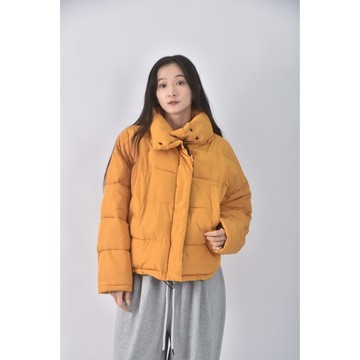 (2XL) light before dark質感連帽黃色外套二手衣