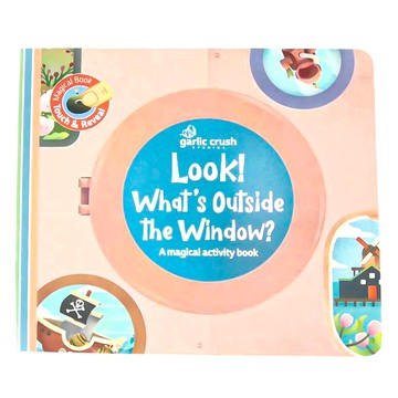 Garlic Crush  Look! What's Outside the Window? 魔法活動書  Magical Book Touch & Reveal