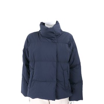 Max Mara-WEEKEND KAISER 防潑水 海軍藍鵝絨蓬鬆夾克 羽絨外套