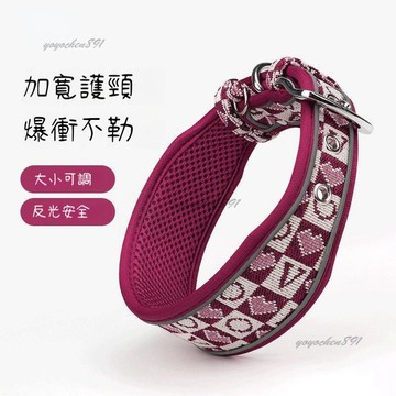 🐕狗狗夜間反光項圈 狗牌客製 刻字防丟 中大型犬 高端高質感 狗脖圈遛狗