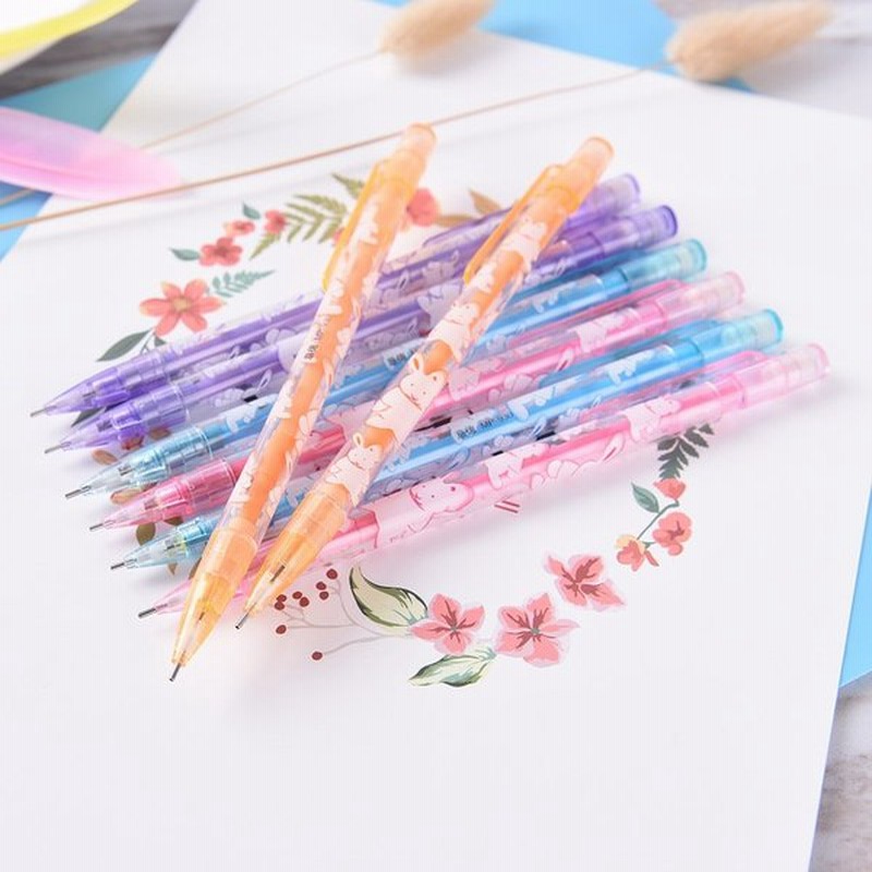 3pcs かわいいプラスチックシャープペンシル 子供用自動ペン 韓国文房具 シャープペンシル 通販 Lineポイント最大get Lineショッピング