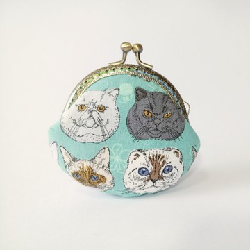 1987 Handmades 【皇上駕到-綠】口金包 零錢包 手拿包