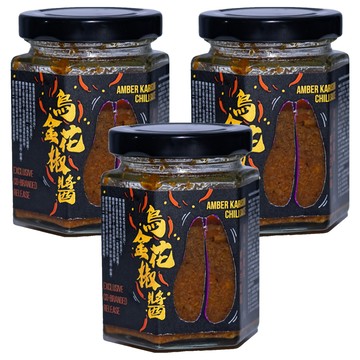 澎湖伯 魚香涎聯名款 烏金花椒醬  170g  3個