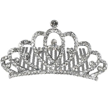 FLO-J 皇冠水鑽髮梳  1個  銀色