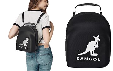 限時 滿3千賺10%點數↘ | ~雪黛屋~KANGOL 後背包中小容量手提肩背斜側背後背EVA+進口防水尼龍布輕便休閒百搭變多功能L6025320420
