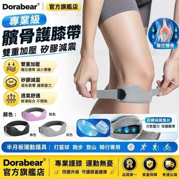 【⚡隔日達】專業級髕骨護膝帶｜雙重加壓矽膠減震膝力帶｜半月板運動護具｜打籃球跑步登山騎行專用