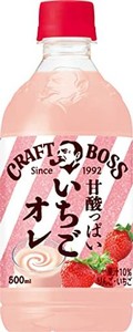 BOSS(ボス) サントリー クラフトボス いちごオレ 500ML×24本