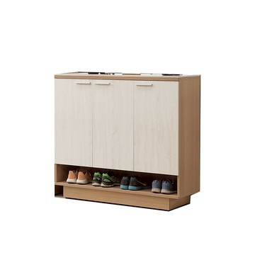 喬圓4*4尺木面鞋櫃