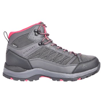 瑞士 McKINLEY 女款 Kona V MID AQX W 登山鞋  EU 36  灰色 + 黑色 + 粉紅色