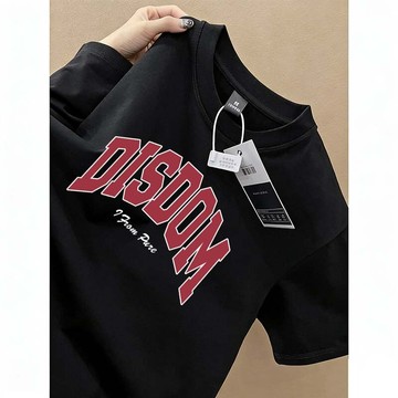【FOH】100%純棉 短袖上衣女 美式短袖 夏季衣服 休閒上衣 圓領短袖 落肩上衣 棉質上衣 藏肉上衣 設計感上衣