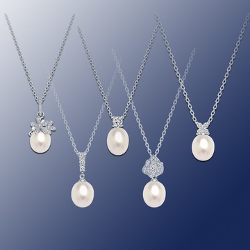 King Star天然淡水珍珠項鍊 任選-- 8-9mm