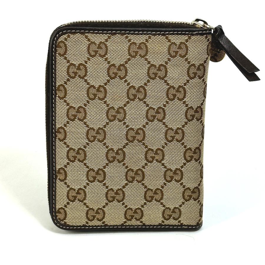 GUCCI グッチ 233152 GG グッチョリ チワワ ステーショナリー ラウンドファスナー 手帳カバー GGキャンバス レザー