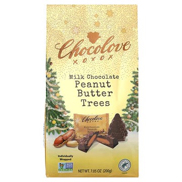 Chocolove, 牛奶巧克力花生醬樹形巧克力，7.05 盎司（200 克）