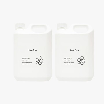 下殺1798 Pato Pato 嬰幼兒奶瓶餐具清潔補充瓶 2入組 | 快速清潔奶垢/無毒洗碗精/酵素洗碗精/天然洗碗精