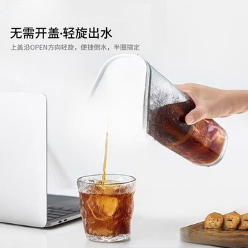冷泡茶瓶冷萃壺水果茶冷水壺密封茶杯冷淬冰滴冰箱帶濾網涼水壺