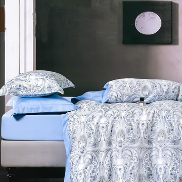 Grace Life 頂級精緻系列 60支100%天絲兩用被床包組 美式信封枕套 雙人/雙人加大尺寸  床包 + 被套 + 枕套2個  11逐風