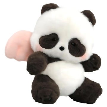 52TOYS Panda Roll 愛意滾滾系列 毛絨公仔 滾滾  1個  粉紅色  23cm