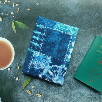 【藍染】手作護照套 護照夾 護照套 護照包