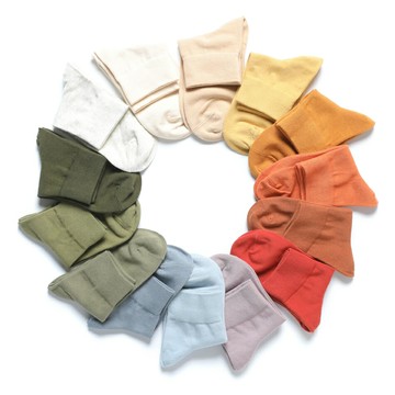 足下工作室丨福利款 百搭全色系！ 薄款純色襪子女短襪