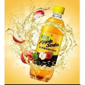 (冠傑電商)統一果漾蘋果風味蘇打飲料560ml單瓶(現貨)
