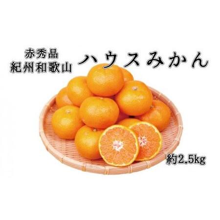 ふるさと納税 みかん 蜜柑 フルーツ 果物 くだもの   赤秀品　紀州和歌山ハウスみかん2.5kg※2022年6月下旬〜2022年7月下旬頃に順次.. 和歌山県紀美野町