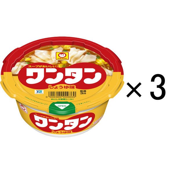 東洋水産マルちゃん ワンタン しょうゆ（醤油）味 1セット（3個） 東洋水産