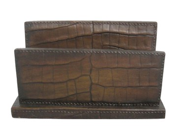 英國書本系列 - 鱷魚皮信架 10x13x6cm