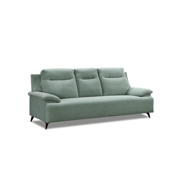 ASSARI-凱特耐磨抑菌三人座貓抓布沙發-鐵腳綠色