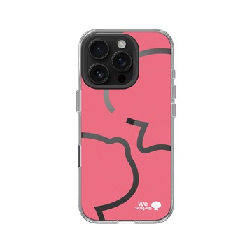 iPhone 16 Pro Clear Case（相機按鈕） 透明 - We TAIWAN : a-We Collection - a-We Mochi (紅)