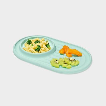 OXO TOT 好吸力2-IN-1觸感學習餐盤-薄荷綠