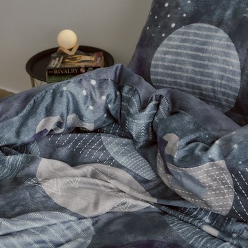 翔仔居家 60支天絲 薄被套 / 鋪棉兩用被套【Luna】單人 棉被 兩用被 100%萊賽爾纖維 Tencel 台灣製