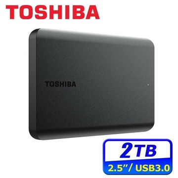 Toshiba Canvio Basics 黑靚潮III 2TB 2.5吋行動硬碟
