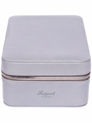 Rapport - Hyde Park 4-watch box - men - Suede/Leather - One Size - Grey