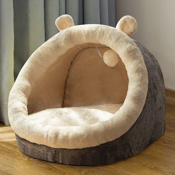貓窩寵物窩四季通用保暖舒適狗窩半封閉床屋別墅可拆洗寵物用品