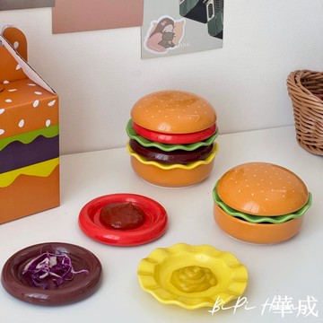 漢堡陶瓷小碟子??醬料碟 陶瓷碟子 火鍋碟子 醬油碟 番茄醬碟子 沾醬碟 陶瓷用品