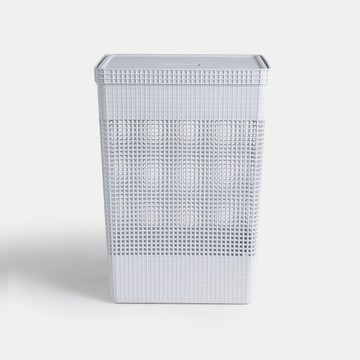 巴西OU Grid洗衣籃 白