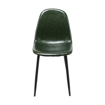 樂嫚妮 經典復古皮革椅/餐椅/輕鬆久坐-(4色)皮革綠