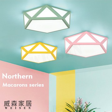 【威森家居】北歐 幾何邊框吸頂燈 現貨實木鐵藝工業風現代簡約復古立燈吊燈壁燈大廳客廳臥室燈具設計師檯燈 L180241