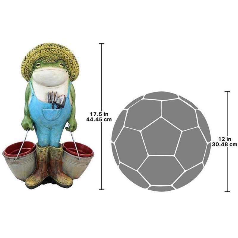 2つのバケツを持った、庭のカエルの彫像: 庭園彫刻 ガーデン装飾 工芸置物 園芸 ガーデニング 新築祝い エントランス(輸入品 |  LINEブランドカタログ