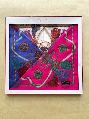 中古Celine|100%全新|古著棉巾|手巾|方巾|手帕|圍巾|頭巾