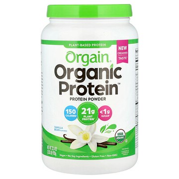 Orgain, Organic Protein™ 粉，植物基，香草豆味，2.03 磅（920 克）