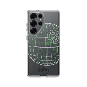 Galaxy S25 Ultra Clear 透明 - 迪士尼-星際大戰 Star Wars - 死星-線稿風格