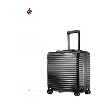 18寸鋁框登機箱小型出差商務電腦箱男女時尚拉桿箱萬向輪旅行箱子