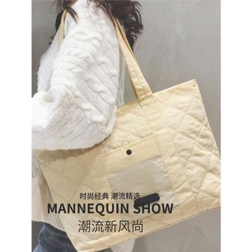 2025高級感新款托特包包女大容量大學生上課通勤包單肩女包手提包