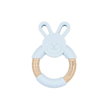 glitter&SPICE 木環矽膠固齒器 BPA Free  單件  灰兔  1個