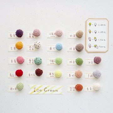 袖珍編織/冰淇淋/耳環/客製專區