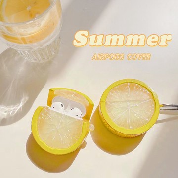 ins創意檸檬airpods3保護套airpod蘋果二代pro無線藍芽耳機1第三代aipods2代airpodpro軟殼