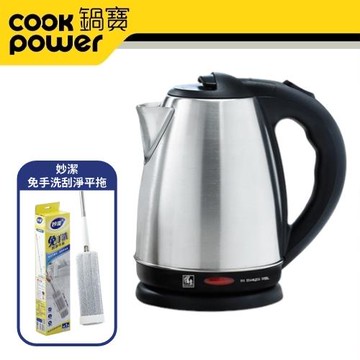 超值組CookPower鍋寶不鏽鋼快煮壺+妙潔平拖