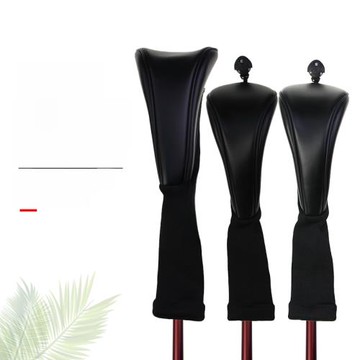 高爾夫空白木桿套PU防水彈性尼龍布帽套 golf桿套用品135號3個1組