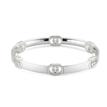 GUCCI 古馳 Interlocking G系列 手鐲 925純銀
